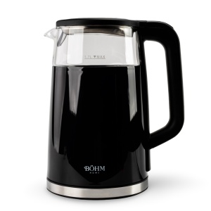 Fierbător BÖHM HOME BHB8717D, Control Digital, Sticlă Borosilicată, LED, Keep Warm, Termoizolant, 1.7l, 2200W - Img 3