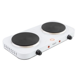 Plită electrică dublă BÖHM HOME BE-H-004L-W Alb, 44x24.5x6.5 cm - Img 8
