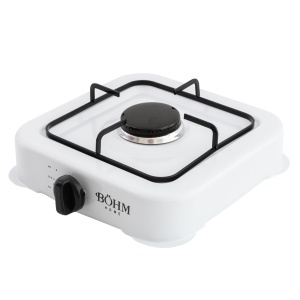Plită cu un arzător pe gaz BÖHM HOME BG-2811-W alb, 29.5x29x6.5 cm - Img 5