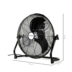 Ventilator de Podea 20" BÖHM HOME BLFF-50, Număr viteze 3, 110W, Unghi de înclinare reglabil - Img 2