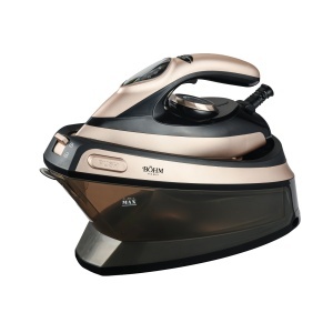 Stație de călcat cu abur BÖHM Home BIG-2401BG, 2400W, 5.5 Bar, rezervor 1500 ml, talpă ceramică, abur continuu, încălzire rapidă