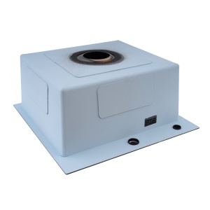 Chiuvetă de bucătărie din inox alimentar SUS304 BH5050B BÖHM HOME Nano Black 500X500X215 mm + kit sifon - Img 3