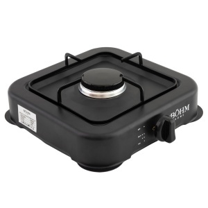 Plită cu un arzător pe gaz BÖHM HOME BG-2811-B Negru, 29.5x29x6.5 cm - Img 5