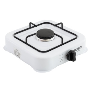 Plită cu un arzător pe gaz BÖHM HOME BG-2811-W alb, 29.5x29x6.5 cm - Img 6