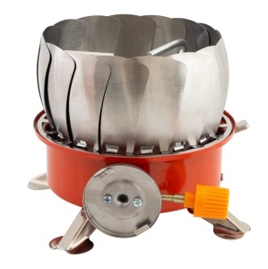 Arzător portabil rezistent la vânt pentru camping BÖHM HOME BG-K-203 Propan/butan, 14x14x12 cm - Img 6