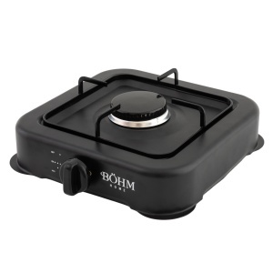 Plită cu un arzător pe gaz BÖHM HOME BG-2811-B Negru, 29.5x29x6.5 cm - Img 6