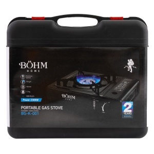 Plita cu un arzator pe gaz Camping BÖHM HOME BG-K-001, GPL, 2.3 kW, 33.5x19.5x9 cm - Img 7