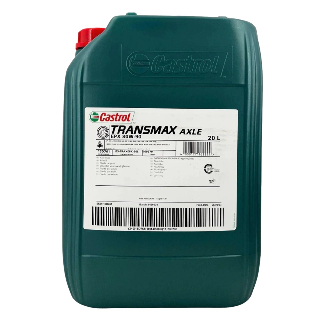 80W90 TRANSMAX CASTROL 20L