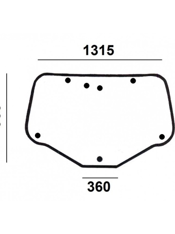 25/4071-40T ZADNJE STAKLO CASE MAXUM 125