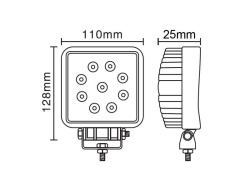 WL-UN239 WORK LIGHT LED 12-24V 27W - Img 3