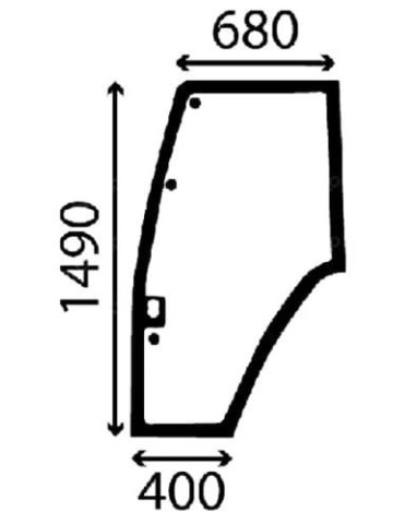 81871242 81871242 24/4020-15 STAKLO LEVA VRATA FORD 5640