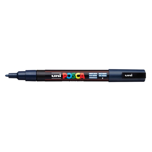 AK UNI marker PC-3M plavi teget 9 navy blue POSCA /0.9-1.3mm
