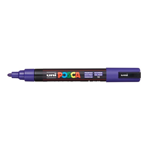AK UNI marker PC-5M plavo 10 (prussian blue) POSCA /1.8-2.5mm