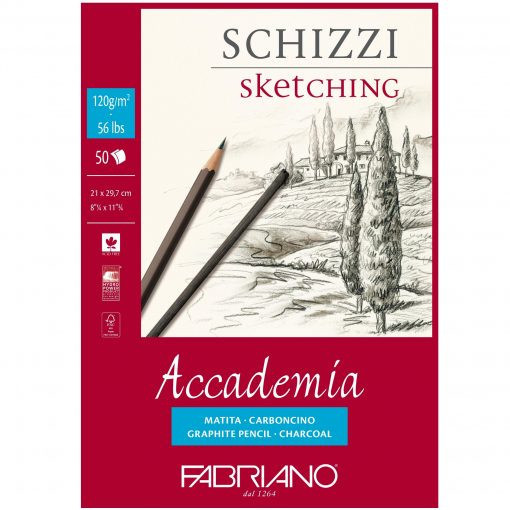 Accademia A4 blok 21x29,7 sketching 120gr side glued 50l