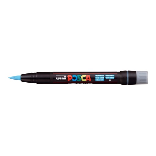 AK UNI marker PCF-350 brush plavi svetlo 8 POSCA