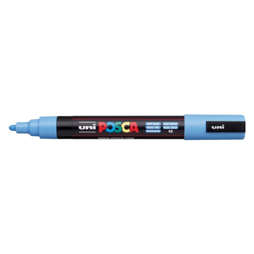 AK UNI marker PC-5M plavi nebo 48 sky blue POSCA