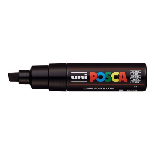 AK UNI marker PC-8K crni 24 POSCA 8mm