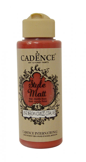 Style matt acyrilic S-9042 coral red 120 ml