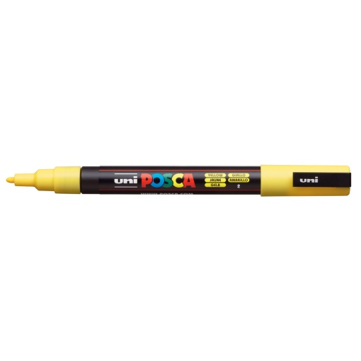 AK UNI marker PC-3M žuti 2 POSCA
