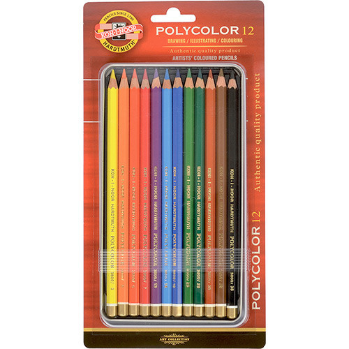 Polycolor set of 12 Coloured Pencils