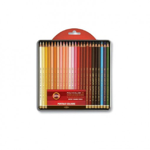 Polycolor set of 24 Coloured Pencils