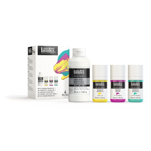 Pouring medium matte set 1/4