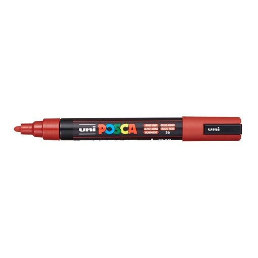 AK UNI marker PC-5M crveni rubin 56 (ruby red) POSCA