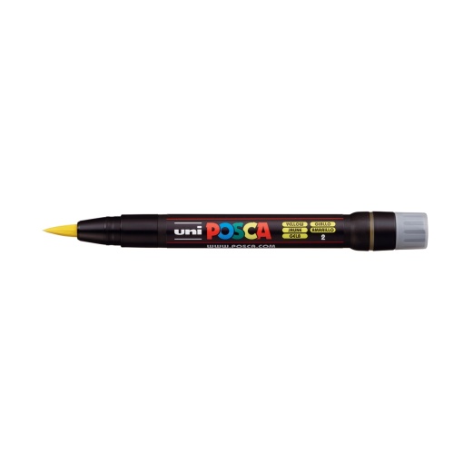 AK UNI marker PCF-350 brush žuti 2 POSCA