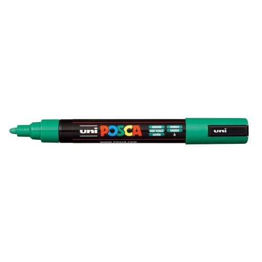 AK UNI marker PC-5M zeleni 6 POSCA