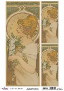 Art nouveau AN-08 collection 30X42CM