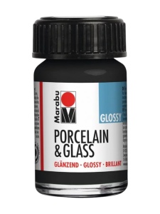 Boja za porcelan staklo 073 crna 15ml