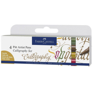Calligraphy Colours 4pcs Pitt Artist Pen Set