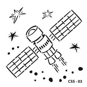 Kids stencil CSS-03 15X15cm