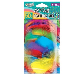 Kraft perje mix boja 1/50