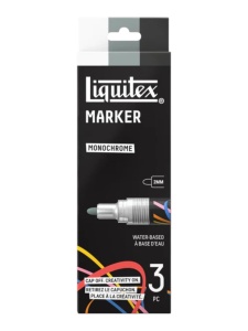Liquitex Marker Set Monochrome 3x2mm