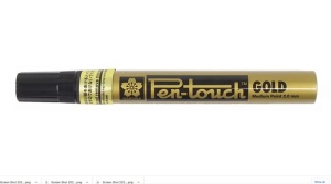 Marker uljani gold medium 2.0mm Pen Touch
