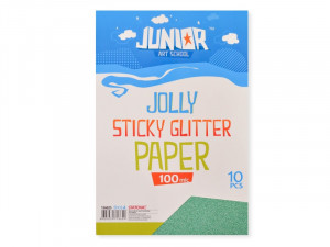 Papir samolepljivi glitter A4 zeleni