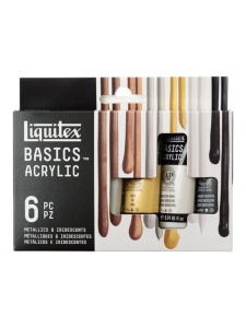 Set akrilnih boja metalik 6x22 ml