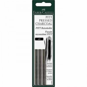 Ugljen compressed charcoal stick, set of 3 soft