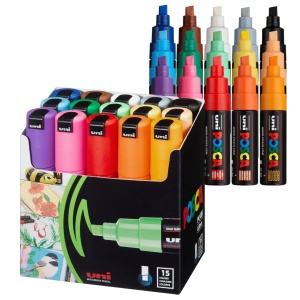 UNI SET PC-8K Posca 15 kom - Img 2
