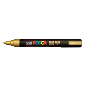 AK UNI marker PC-5M zlatni 25 POSCA