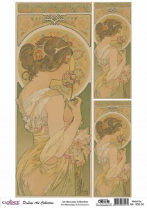 Art nouveau AN-09 collection 30X42CM