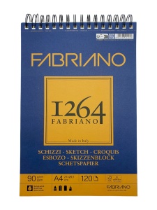 Blok 1264 Sketches spirala gore A4 120L 90g (natural grain)