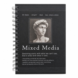 Blok Mixed Media crni list 154x216 115g 60l 251286
