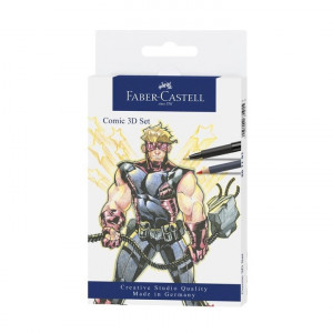 Comic 3D Illustration Set Tušchestifte 11 piecs