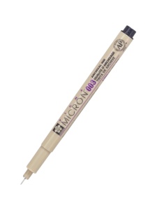 Liner black 49 0.15mm Pigma Micron 003