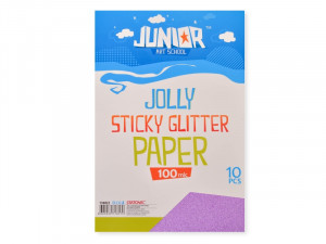 Papir samolepljivi glitter A4 svetlo ljubicasti