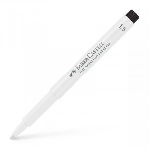 Pitt Artist Pen bullet nib 1.5 India ink, white
