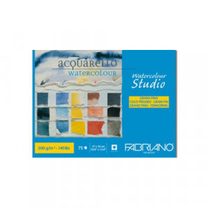 Watercolor D3 blok, 27x35 cold pressed studio maxi side glued 300gr