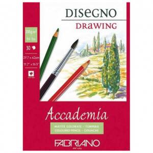Accademia blok 14,8x21 drawing 200gr 30l